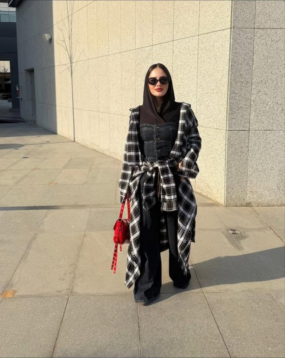 Maxi wraparound shirt