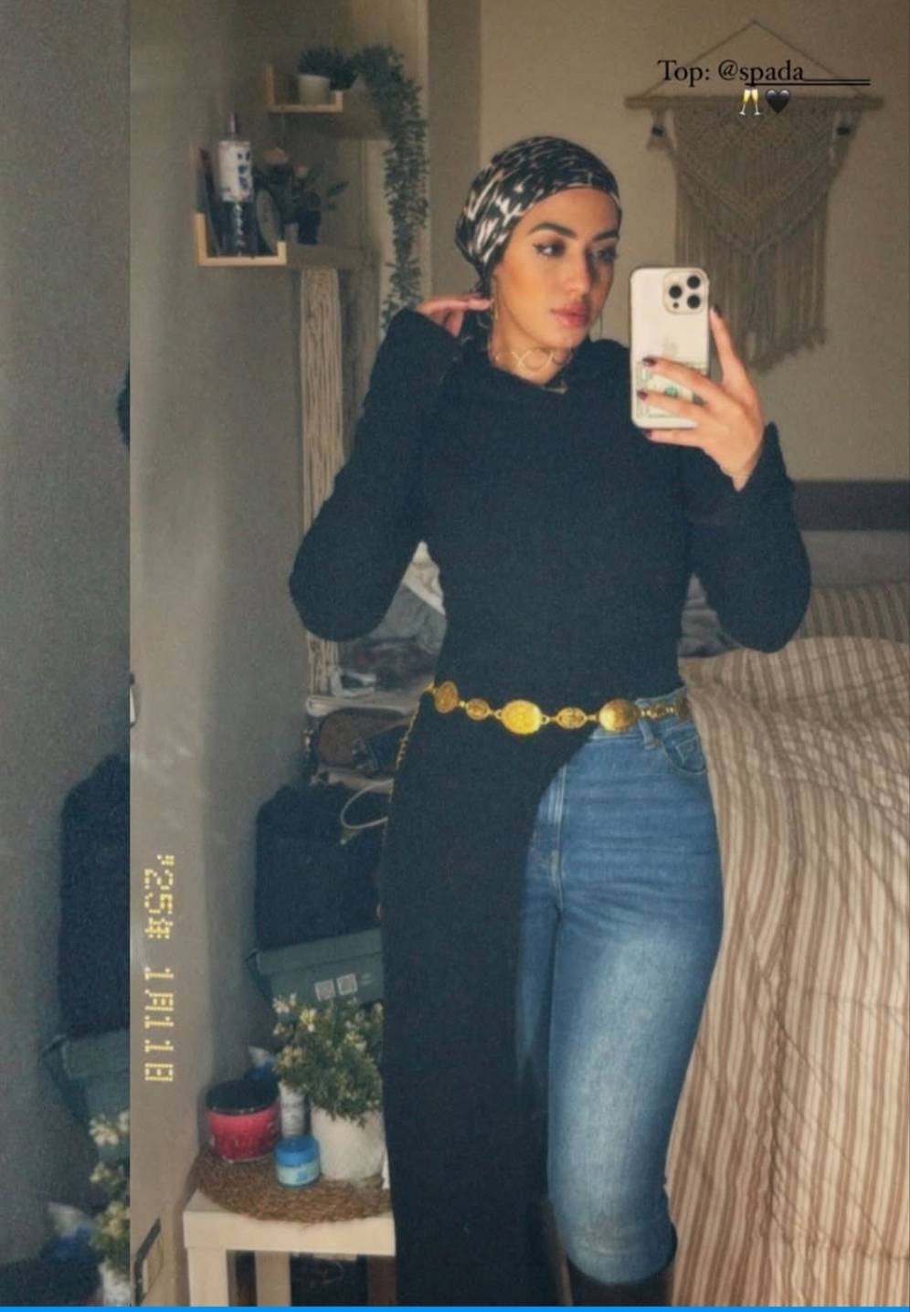 Maxi black  winter top