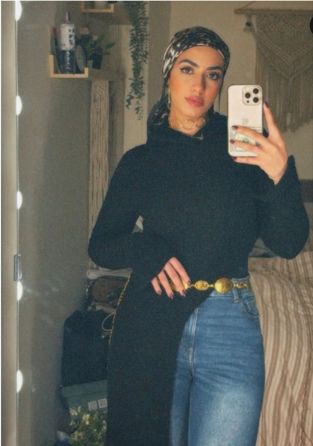 Maxi black  winter top