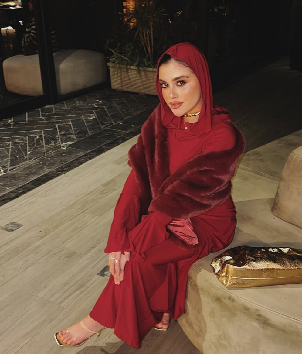Maroon mii maxi dress