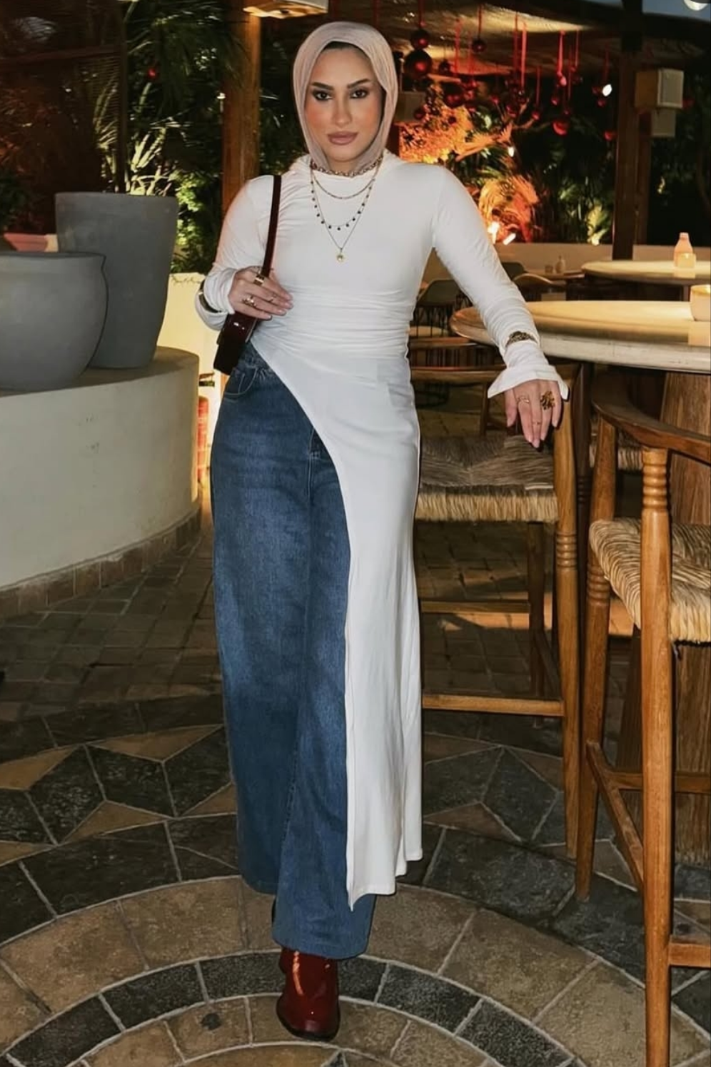 maxi one side top