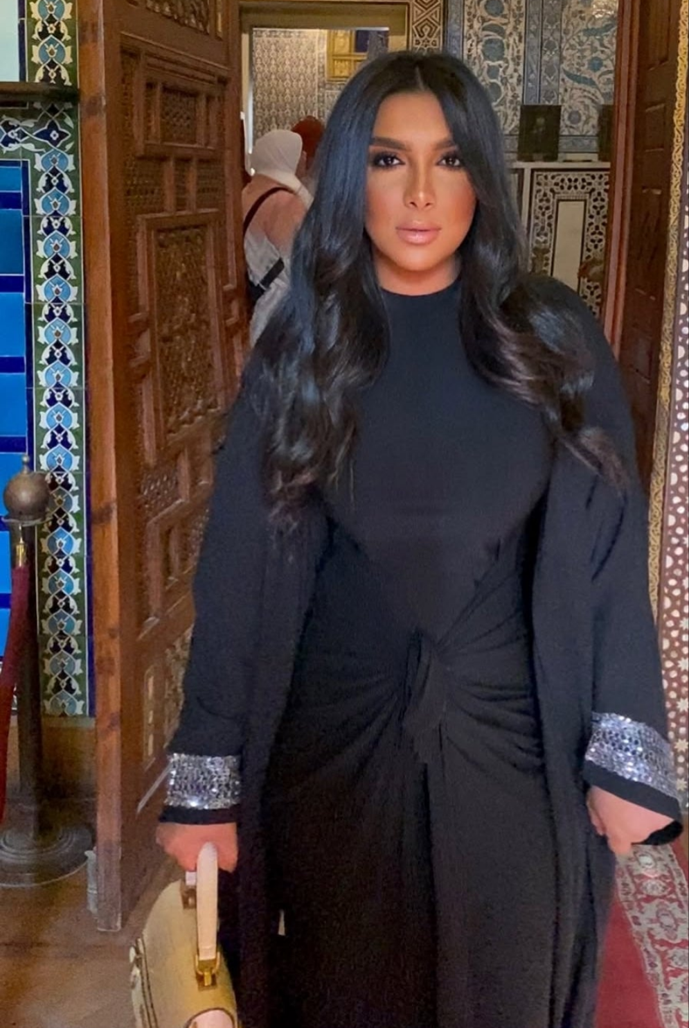Black&silver kaftan