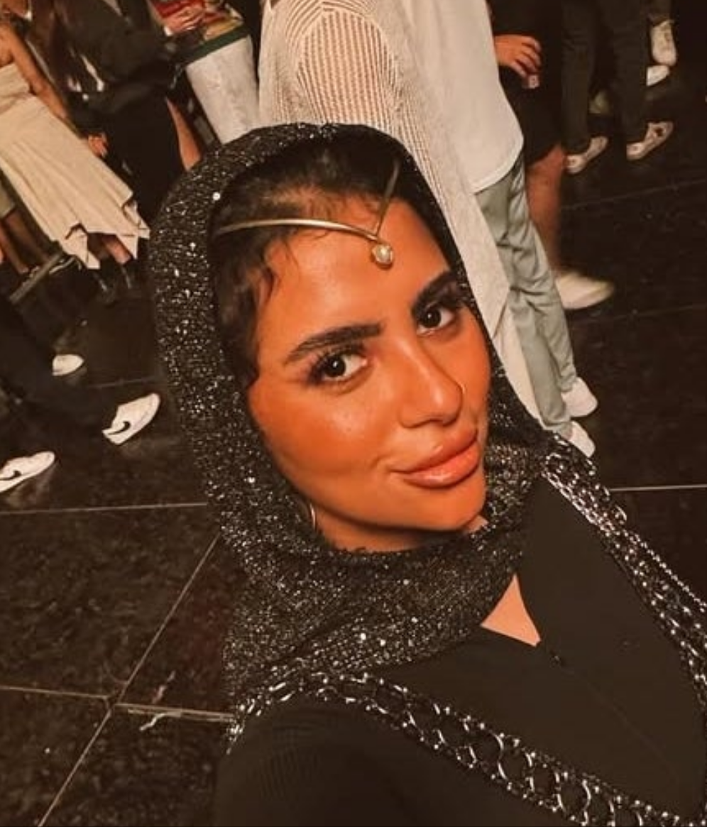 Black glittery balaclava