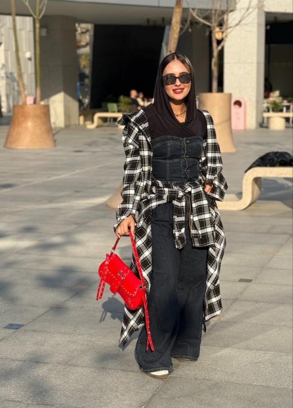 Maxi wraparound shirt