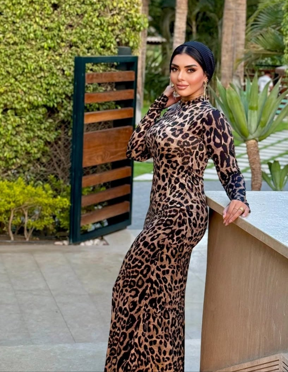 Cheetah basic dress