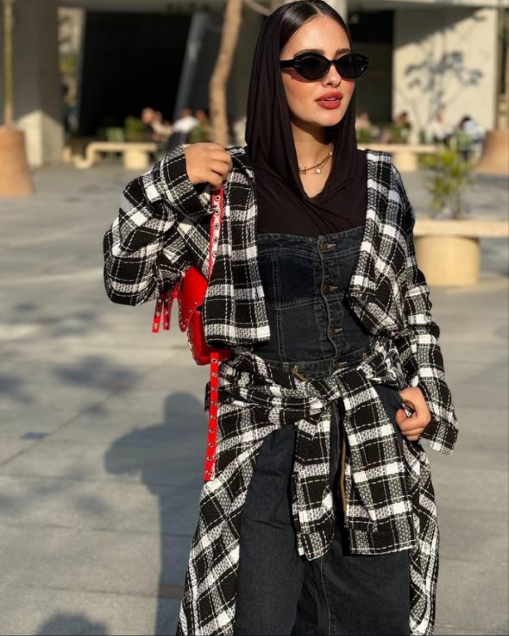 Maxi wraparound shirt