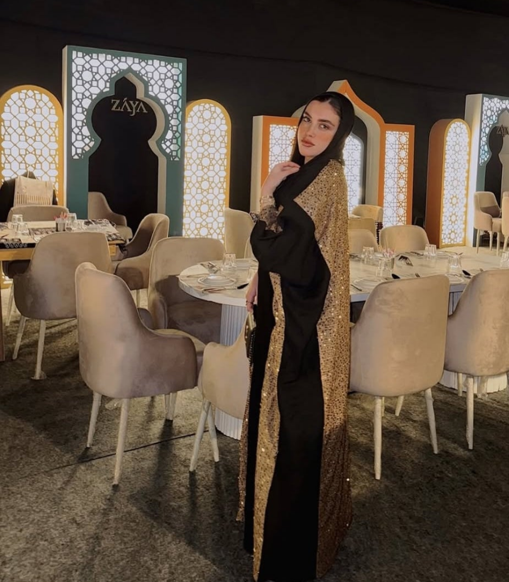 Velvet mix kaftan
