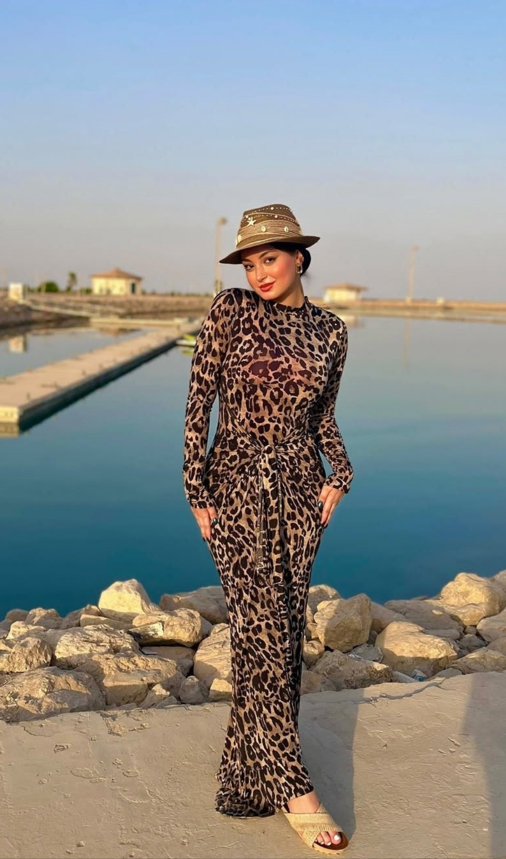 Cheetah maxi dress