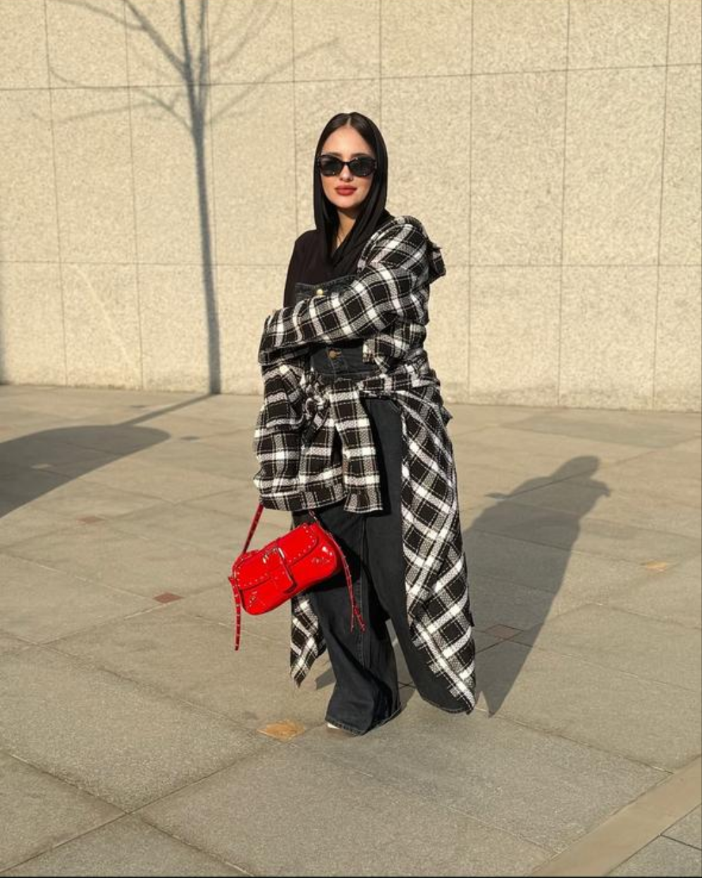 Maxi wraparound shirt