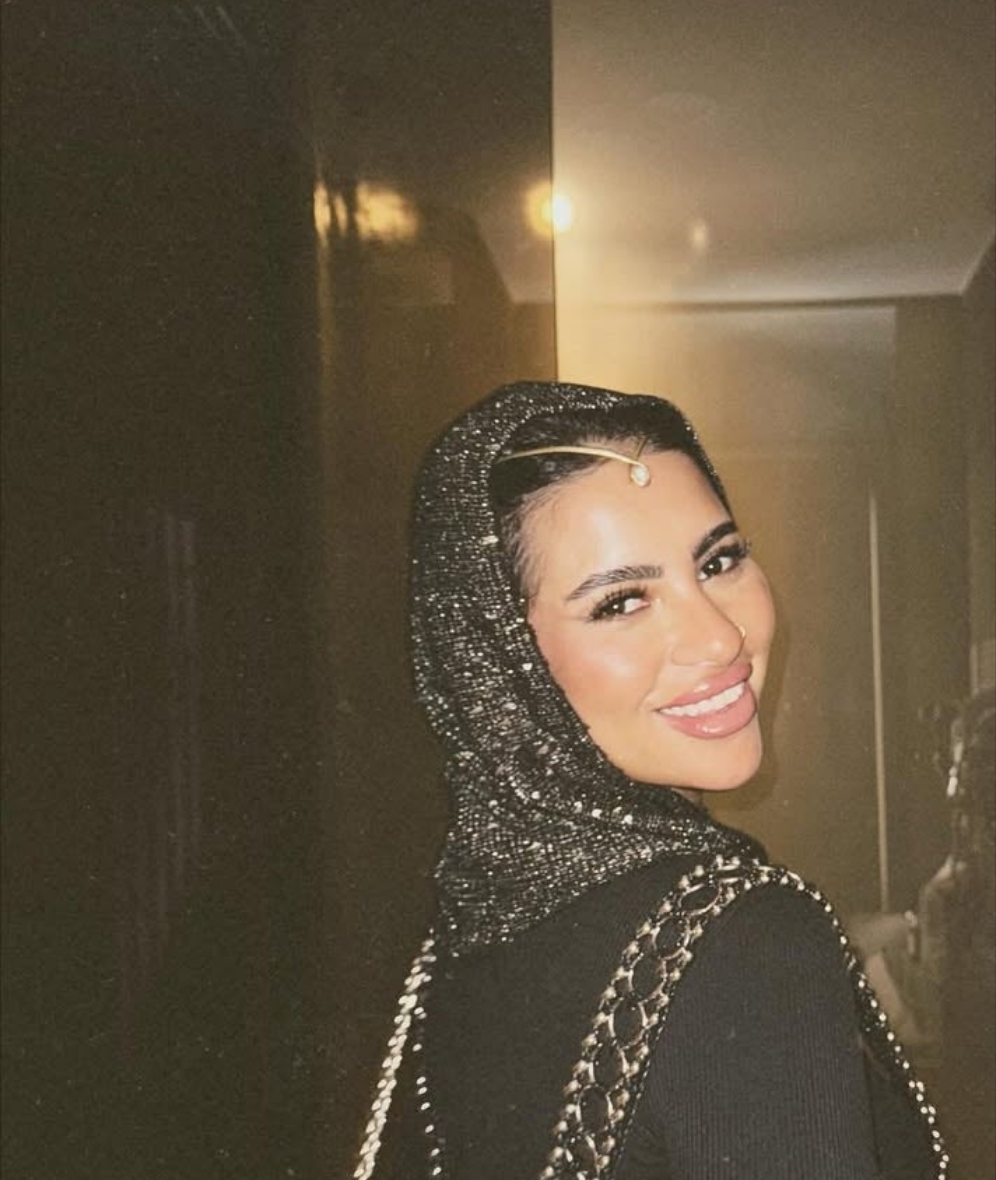 Black glittery balaclava
