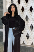 Black glowing kaftan