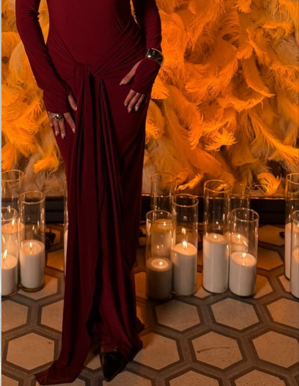 Hooded maxi dress