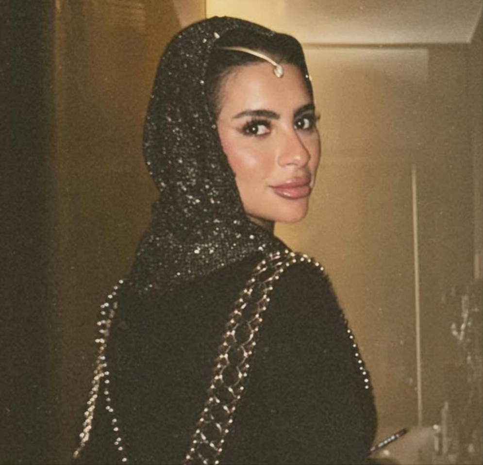 Black glittery balaclava