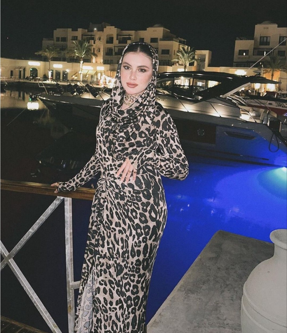 Cheetah maxi hooded dress