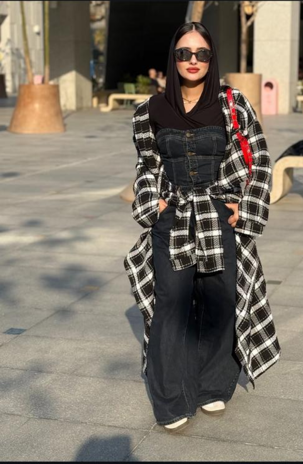 Maxi wraparound shirt