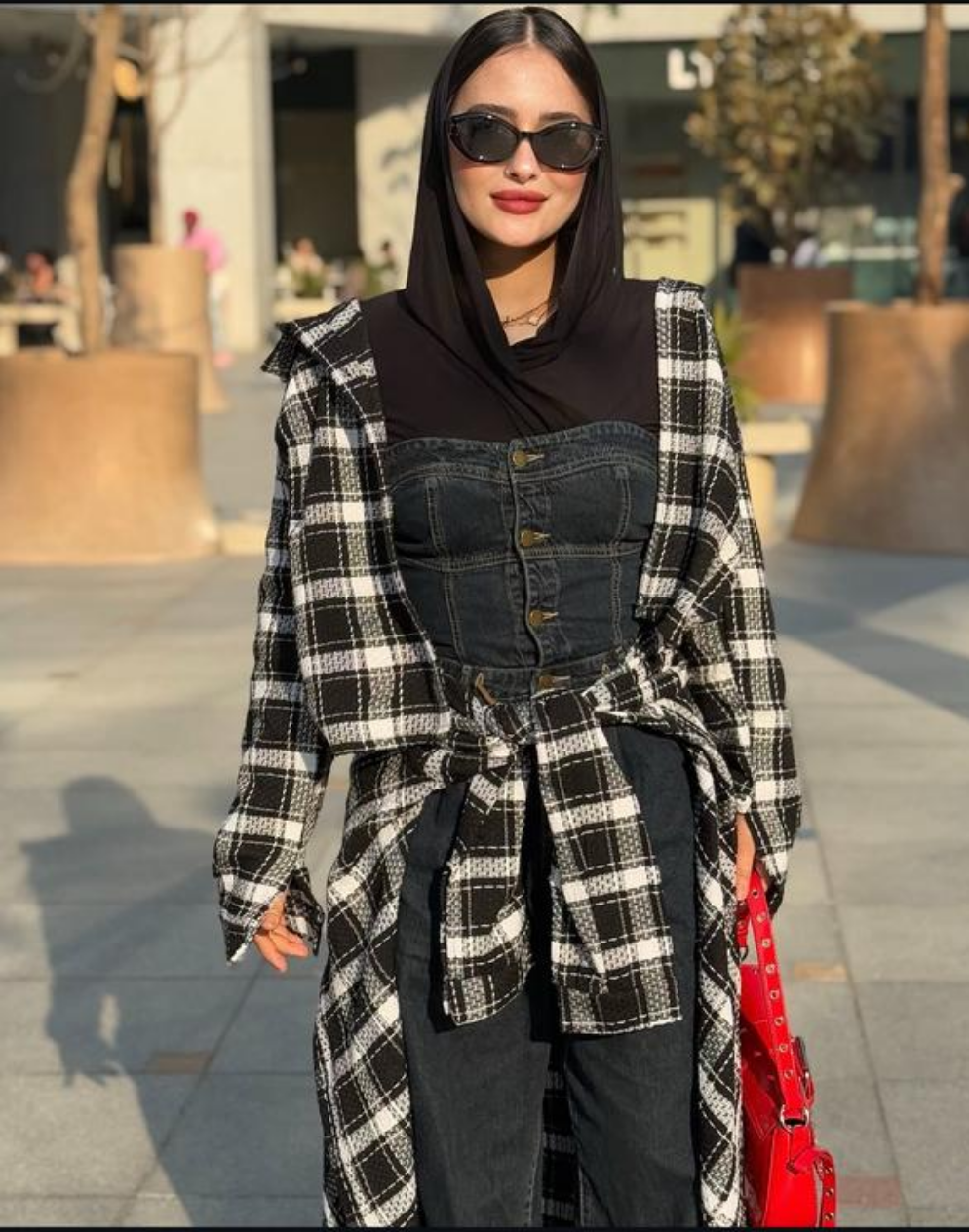 Maxi wraparound shirt