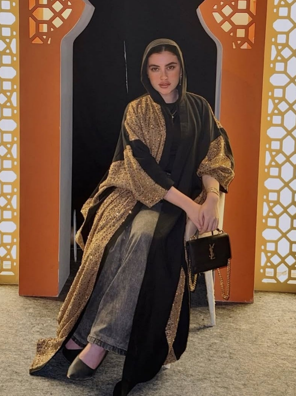 Velvet mix kaftan