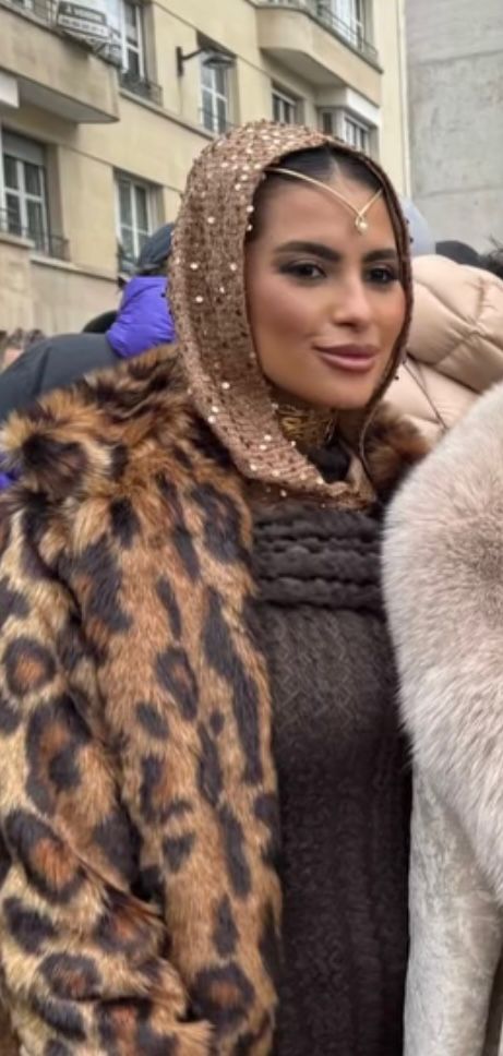 Glittery hooded