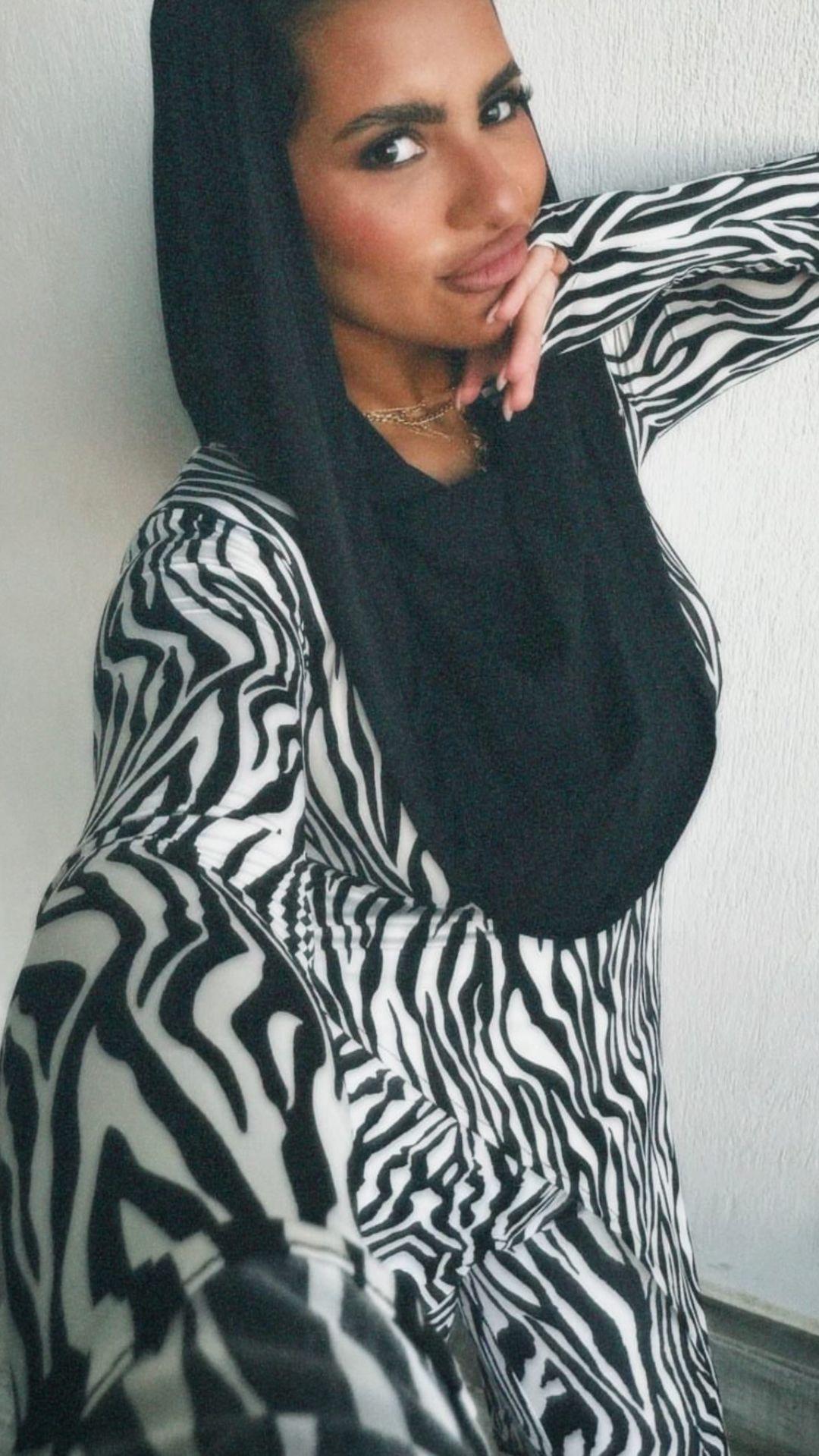 Zebra hooded set