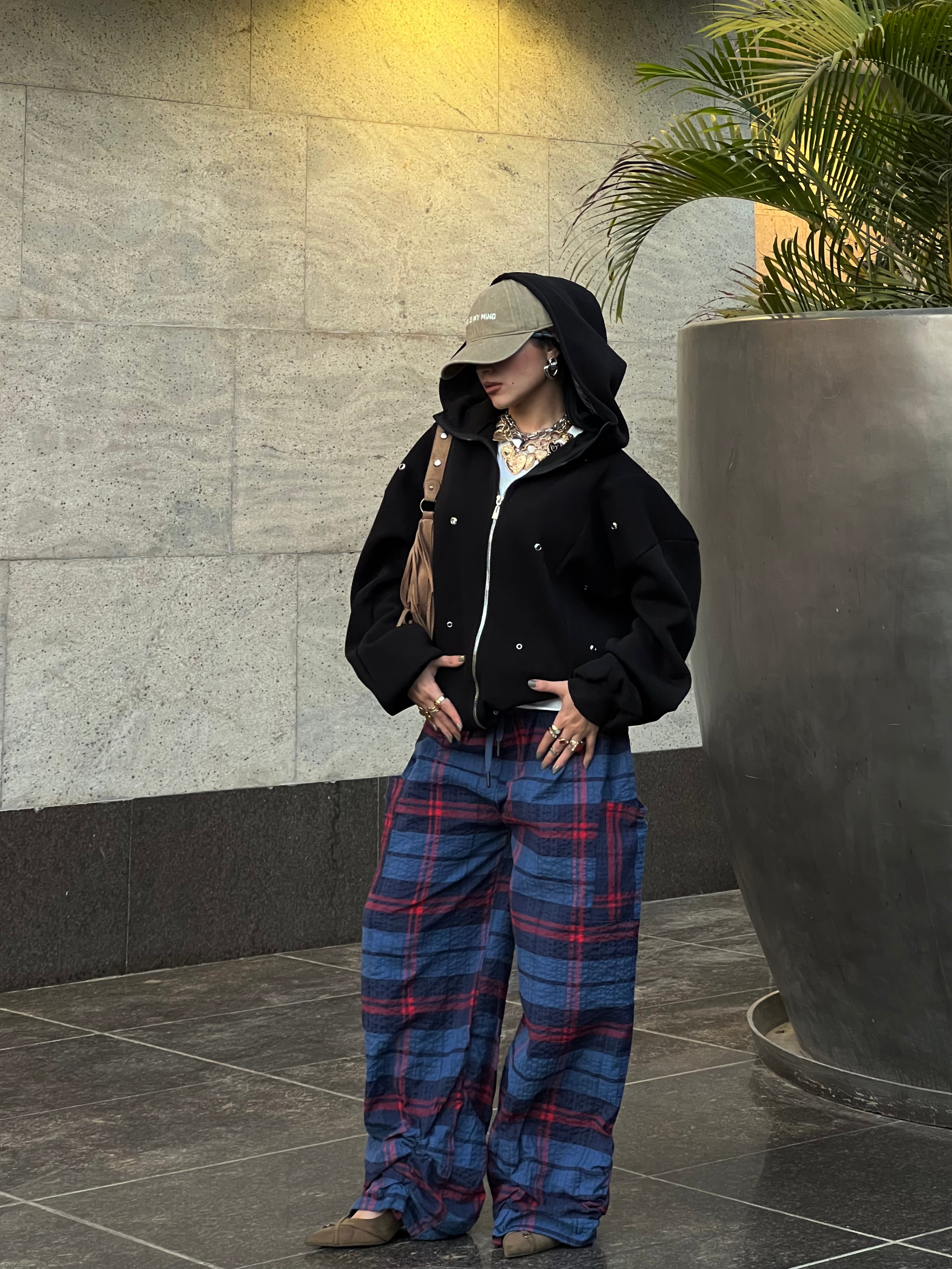 Blue Carreaux pants