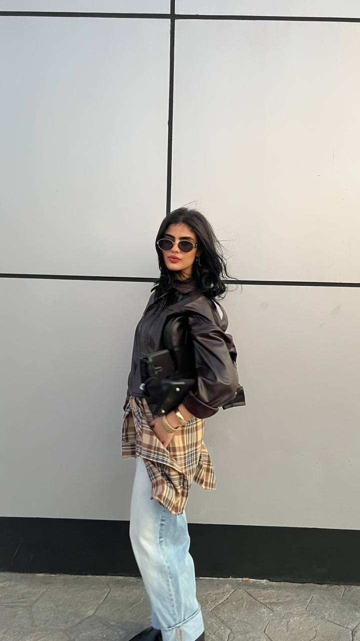 Leathique padded jacket