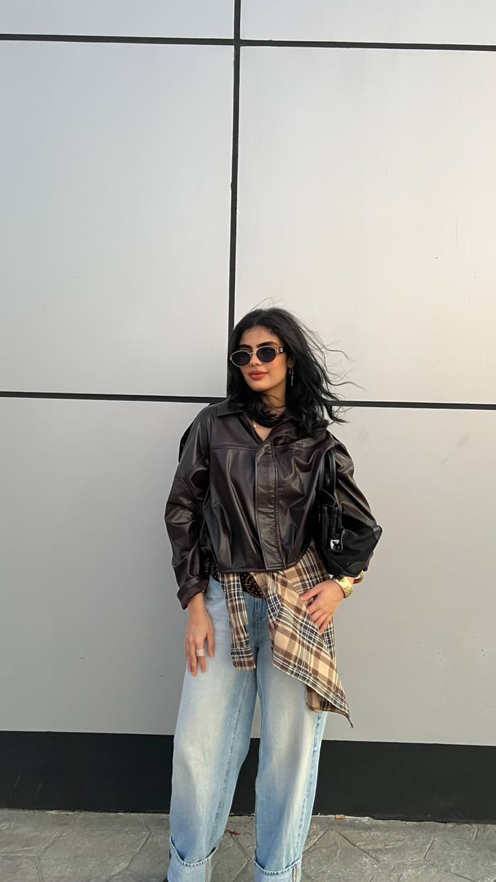 Leathique padded jacket