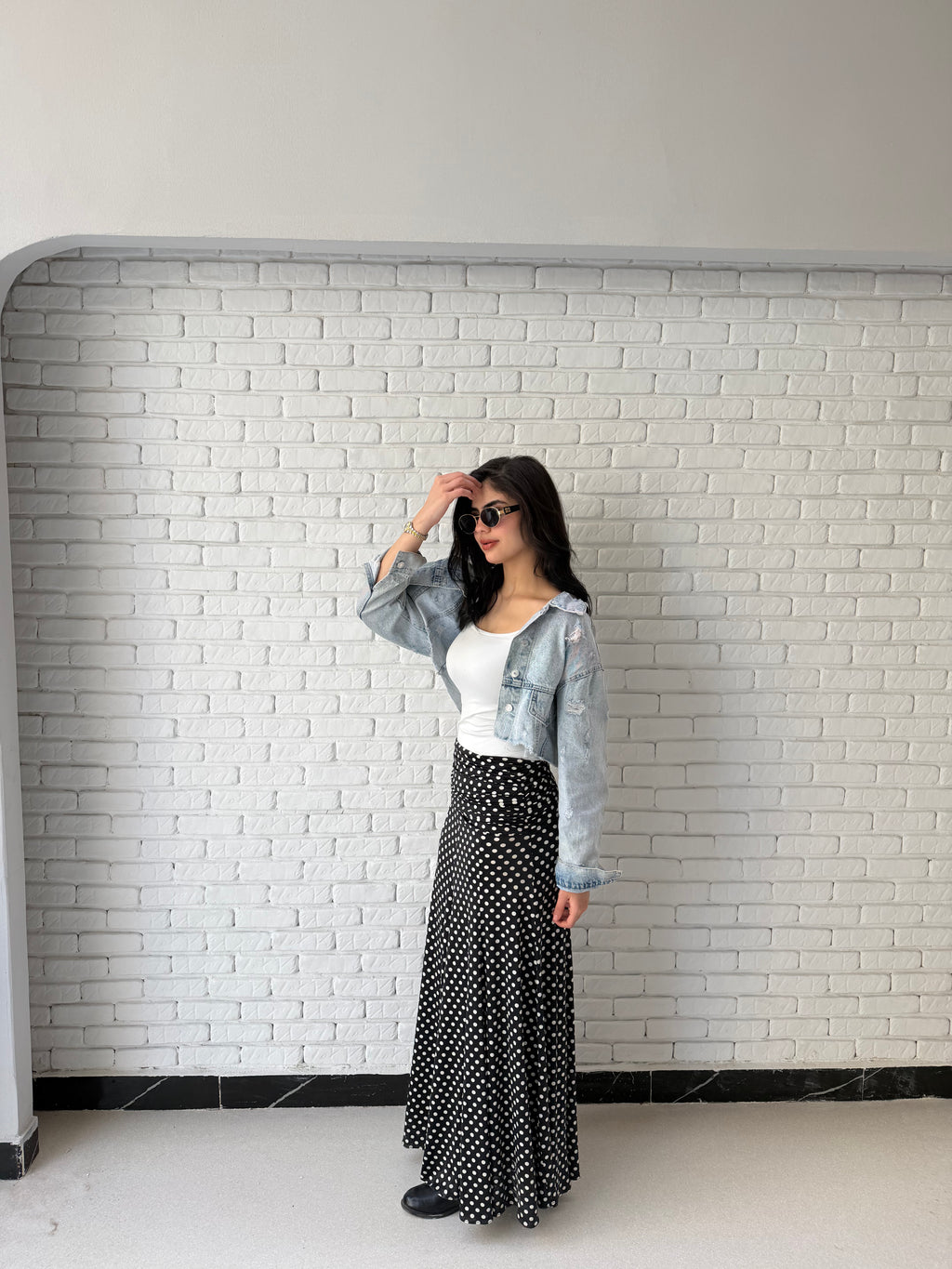Leen skirt in black