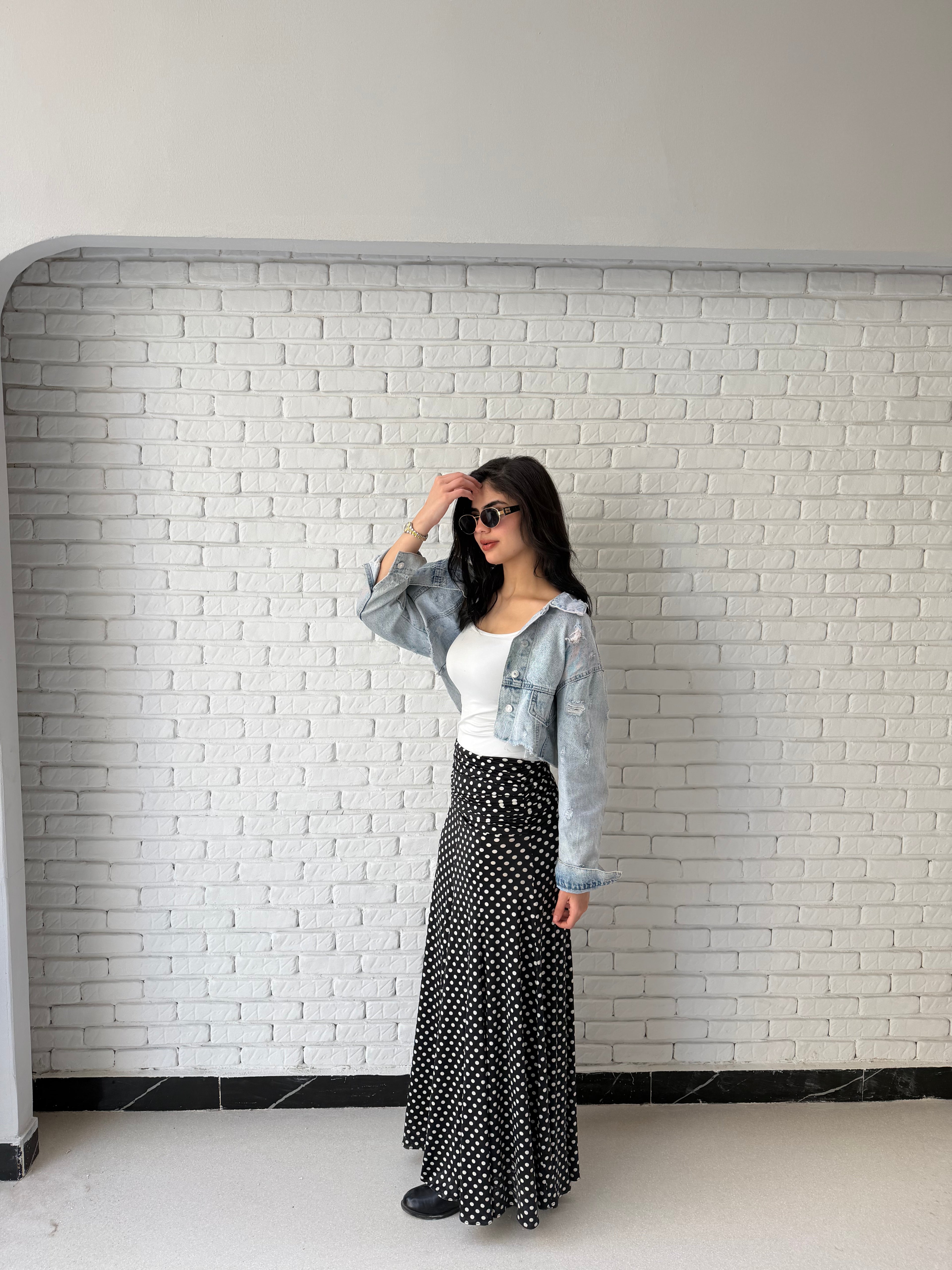 Leen skirt in black