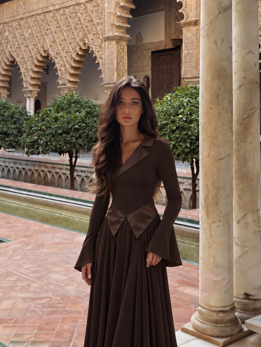 Royal Black Dress