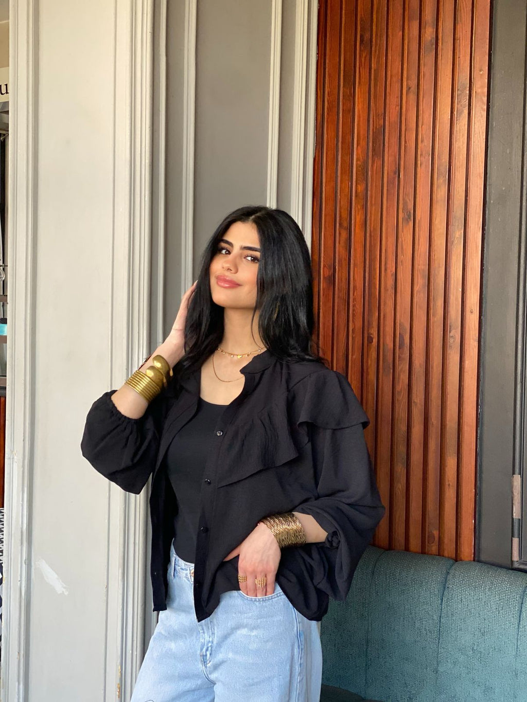 Deixaa cropped shirt