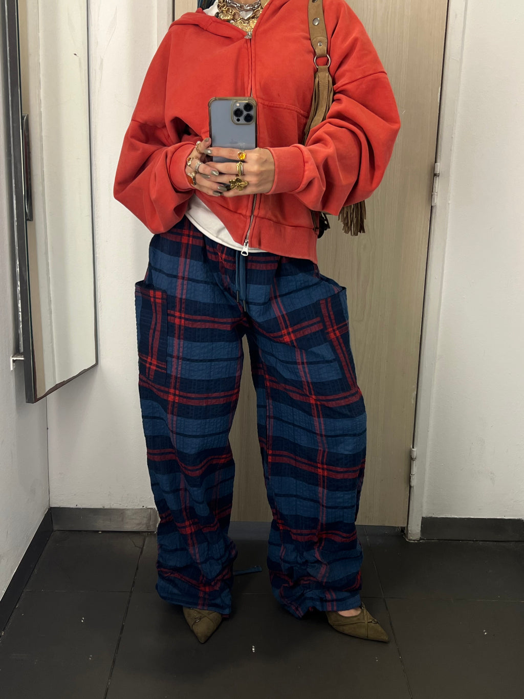Blue Carreaux pants