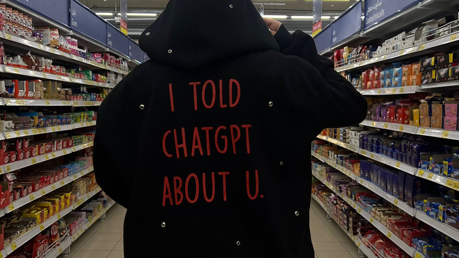 I told chatGPT hoodie