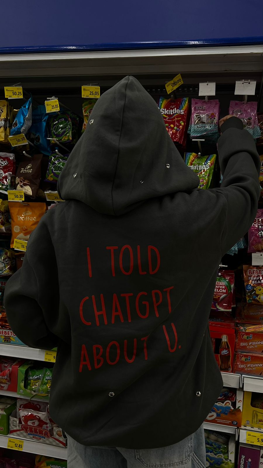 I told chatGPT hoodie