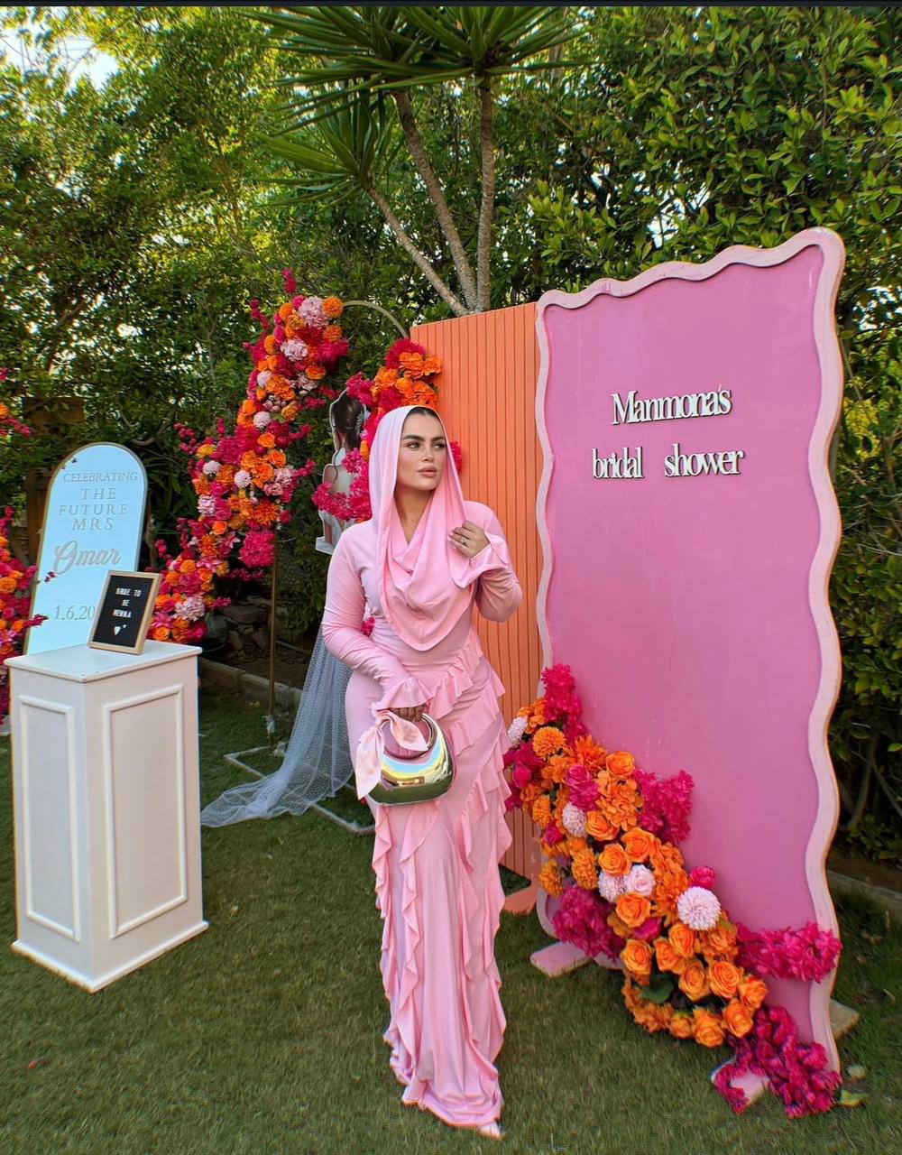 Flutter ruffles gown