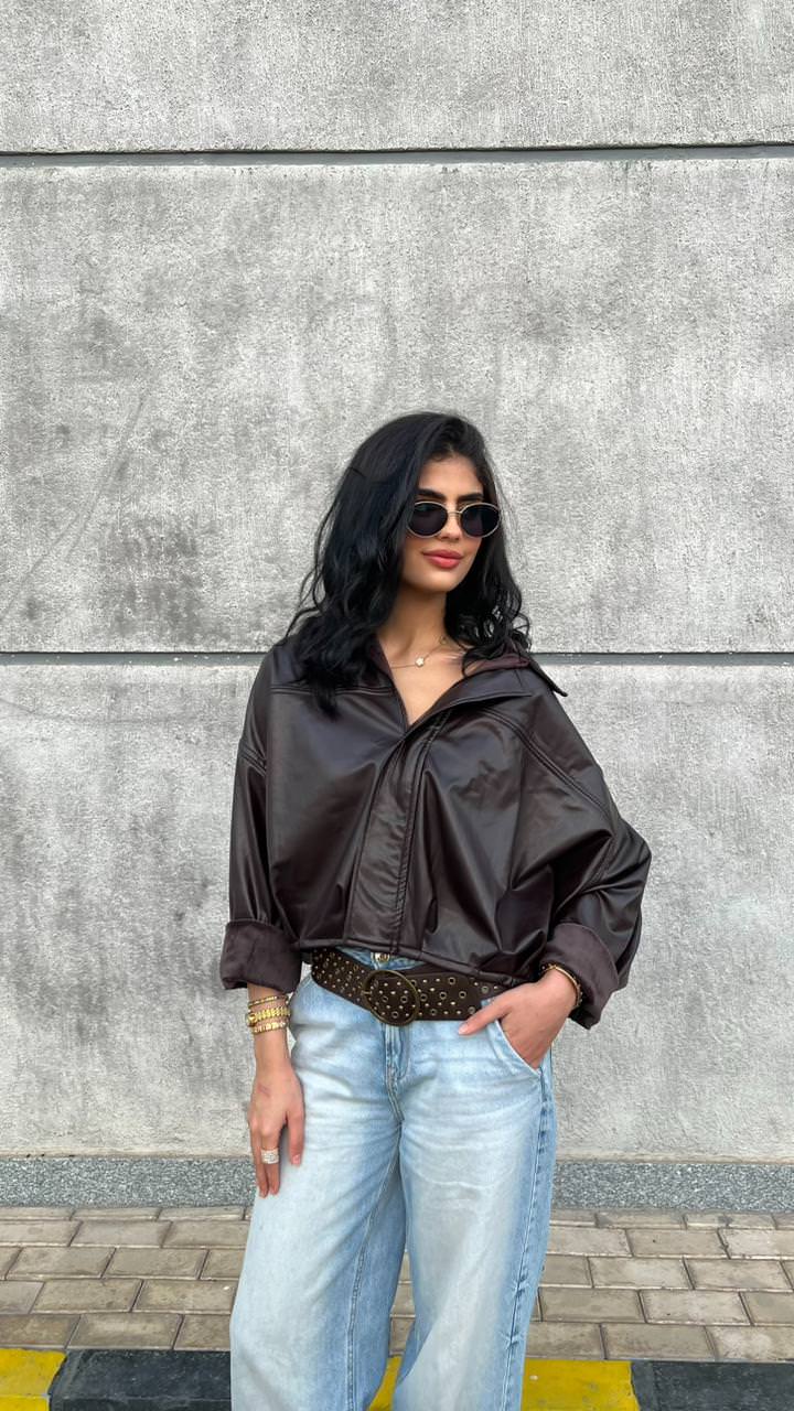 Leathique padded jacket