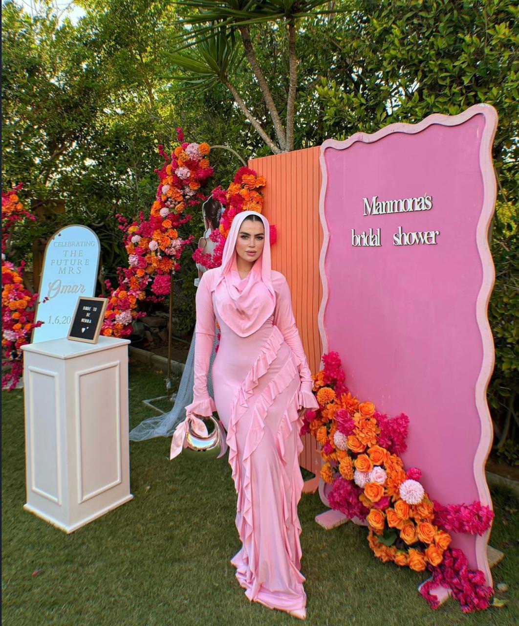 Flutter ruffles gown