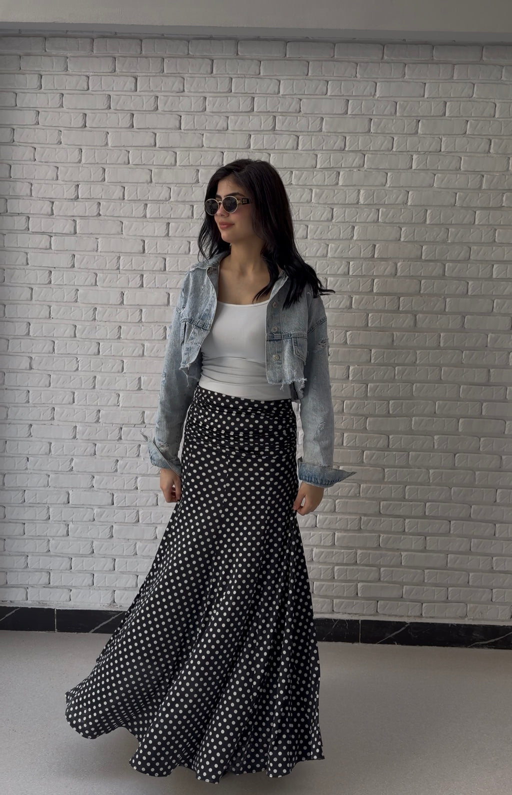 Leen skirt in black