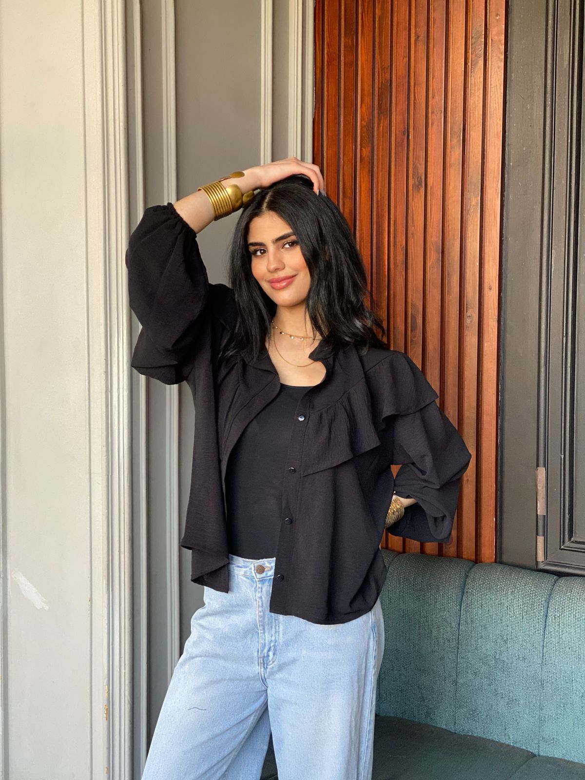 Deixaa cropped shirt