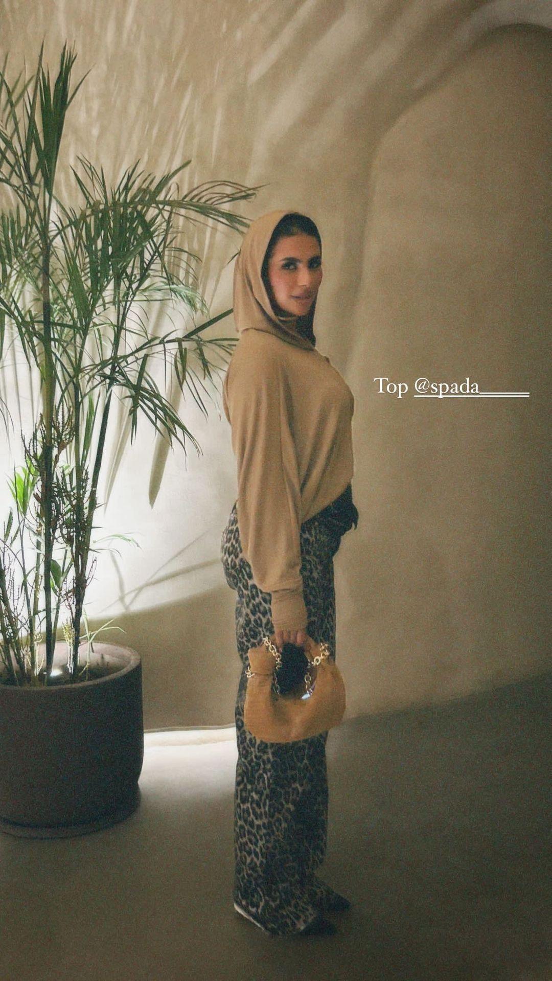 Hooded Striped Ribbed Top