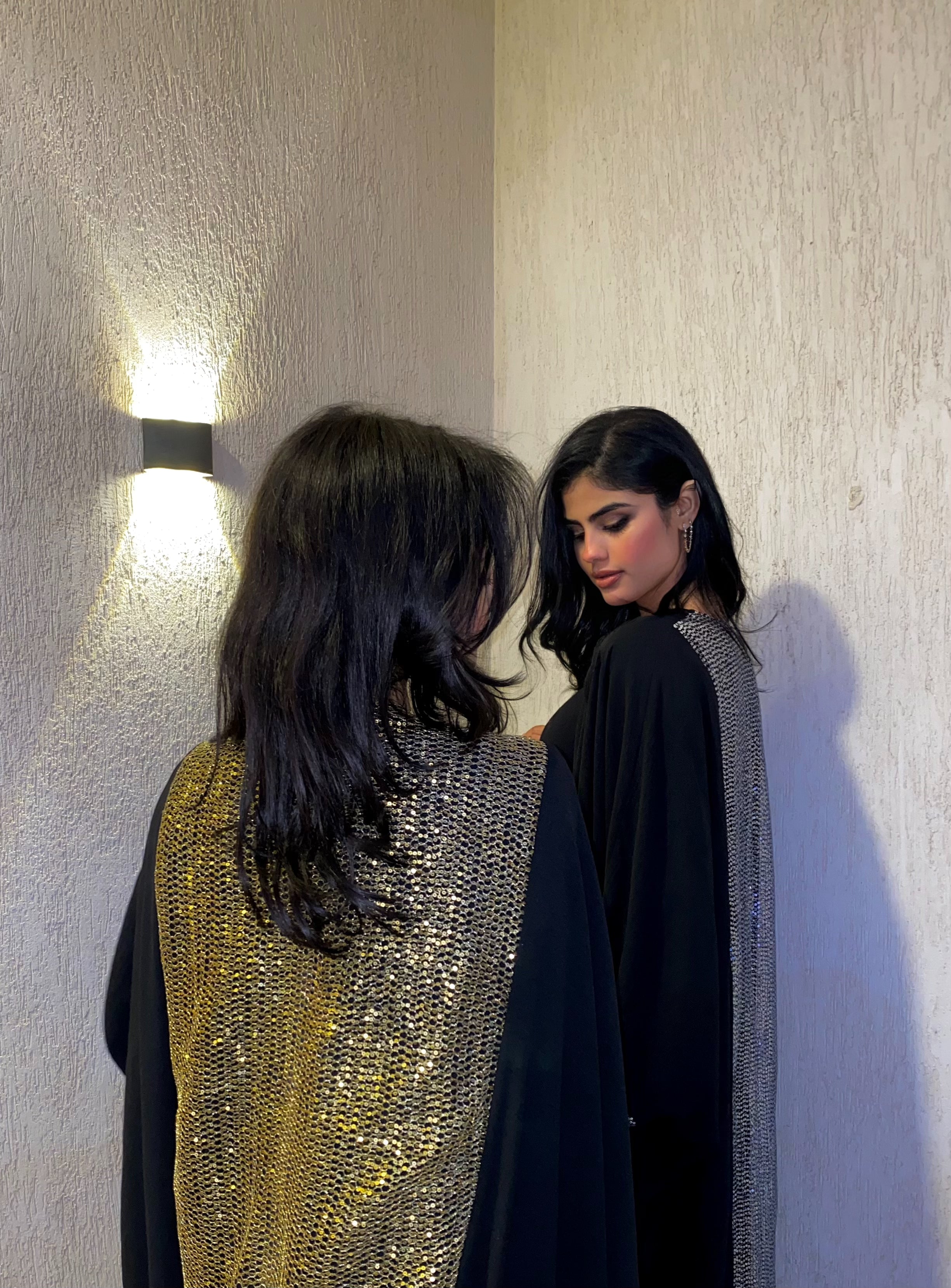 Black&silver kaftan