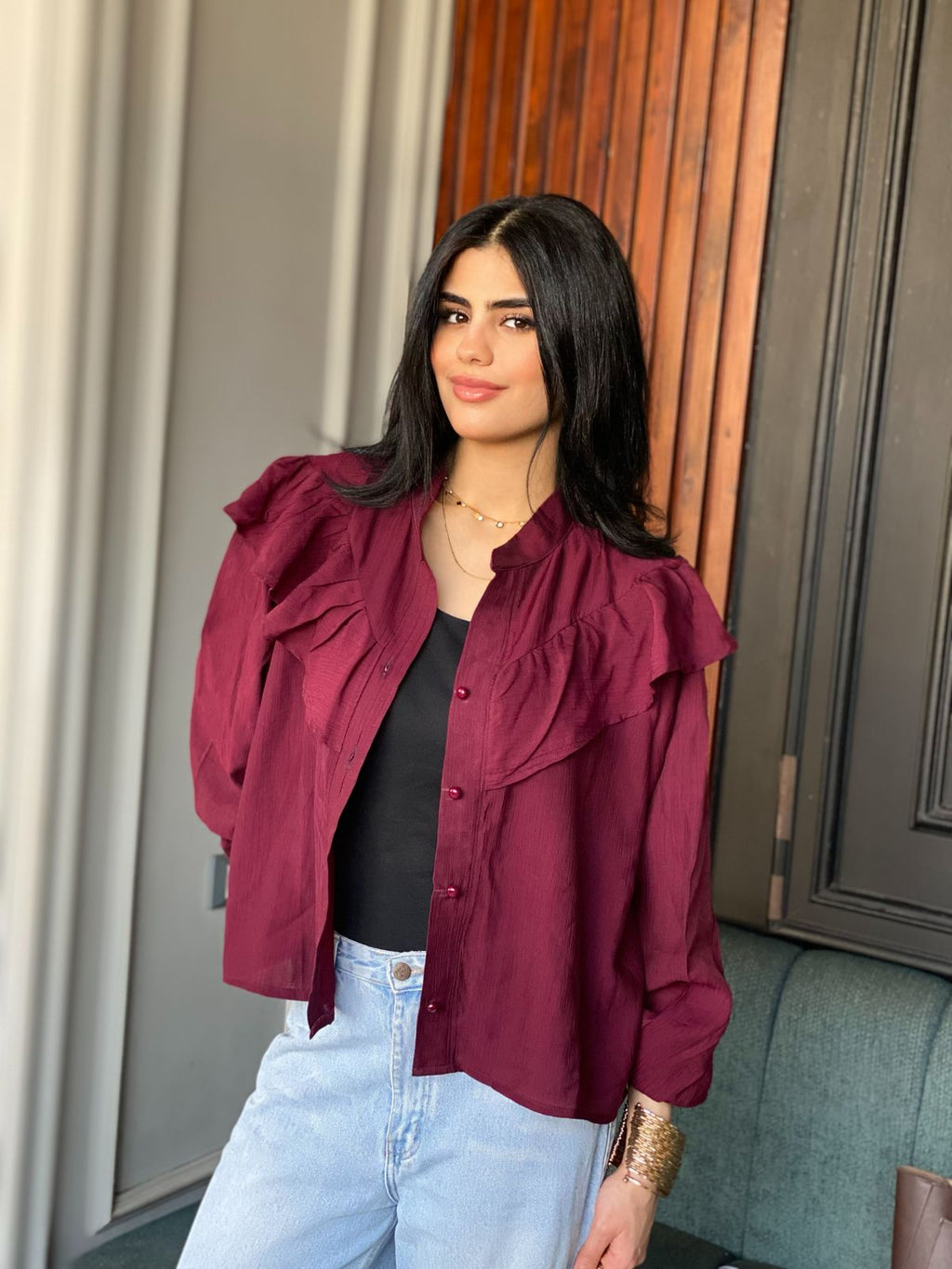 Deixaa cropped shirt