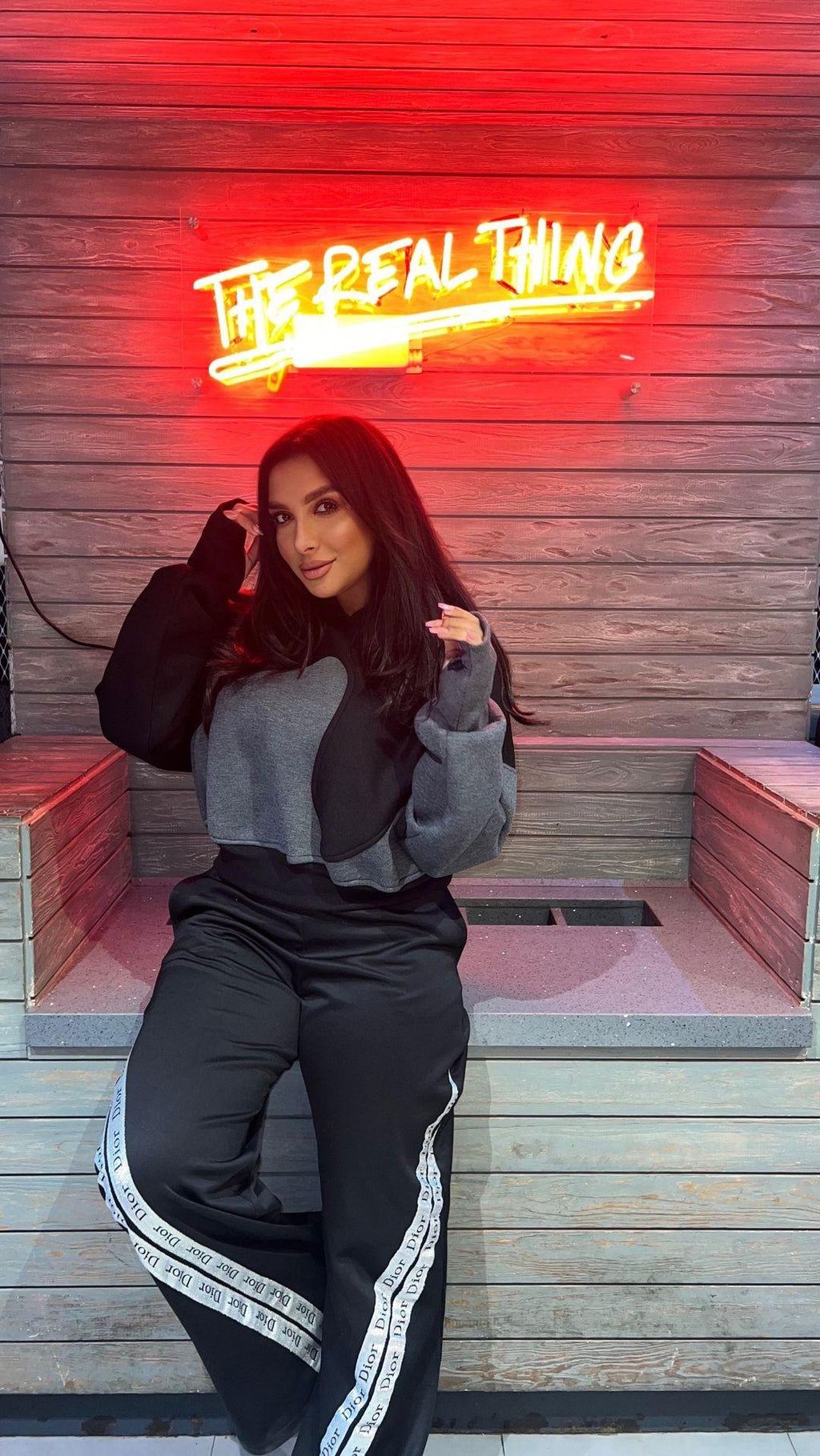 Black&grey hoodie
