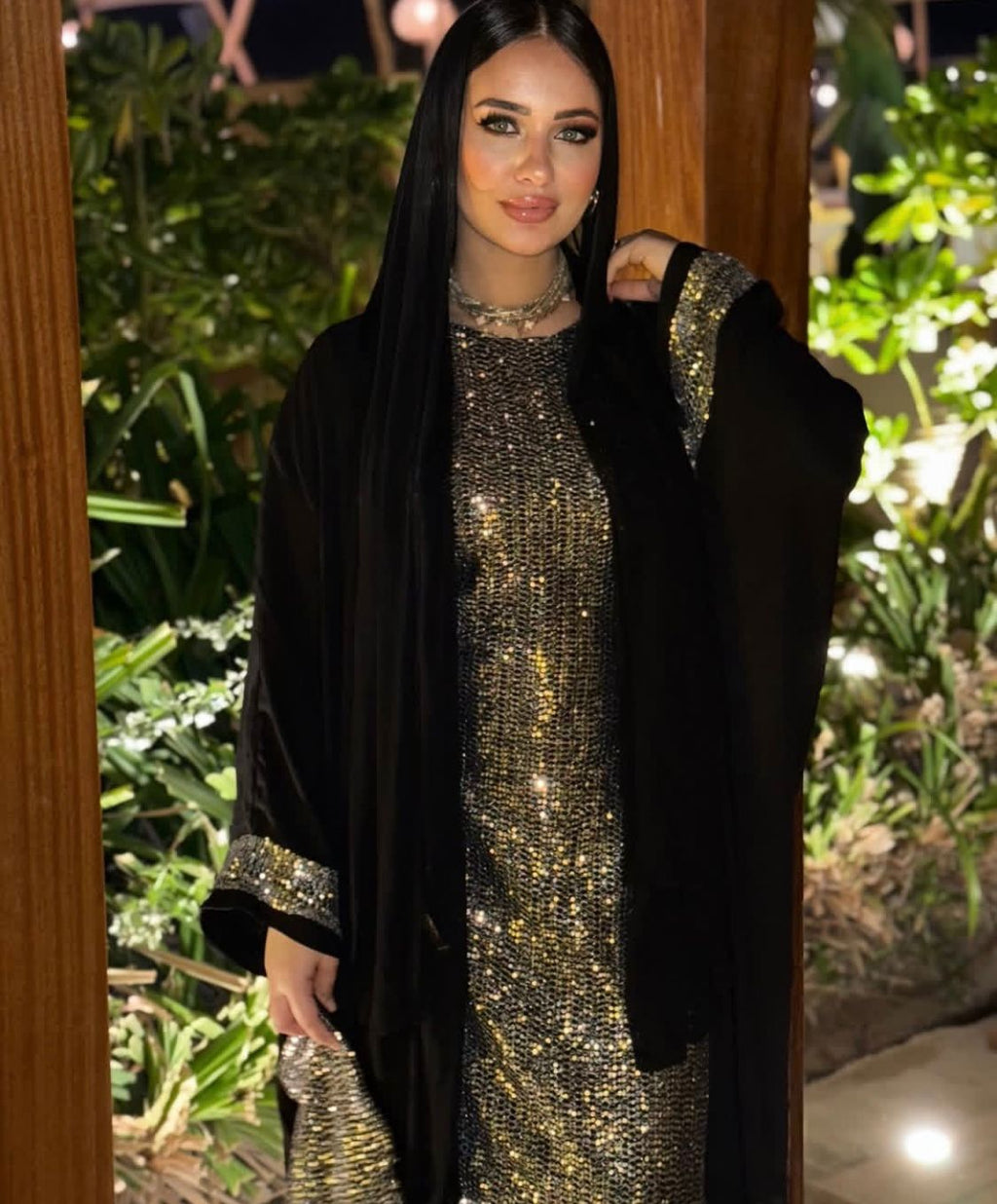 Silver kaftan set