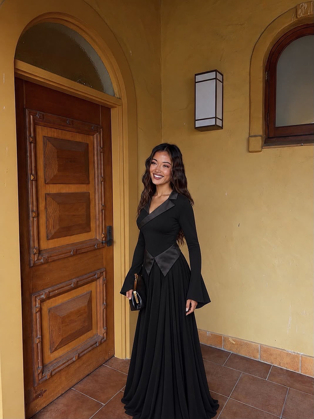 Royal Black Dress
