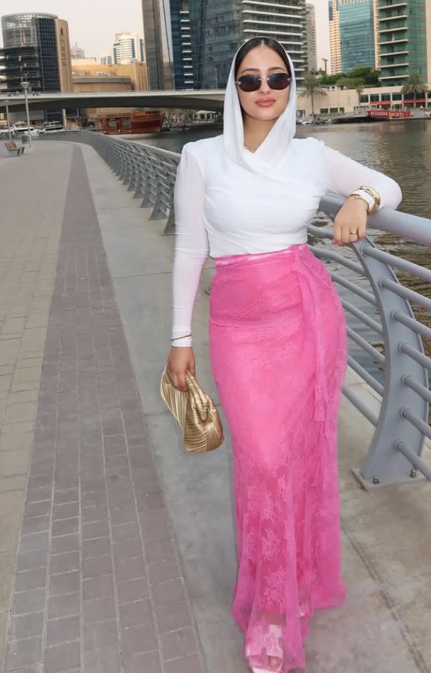 Sunkissed blush skirt