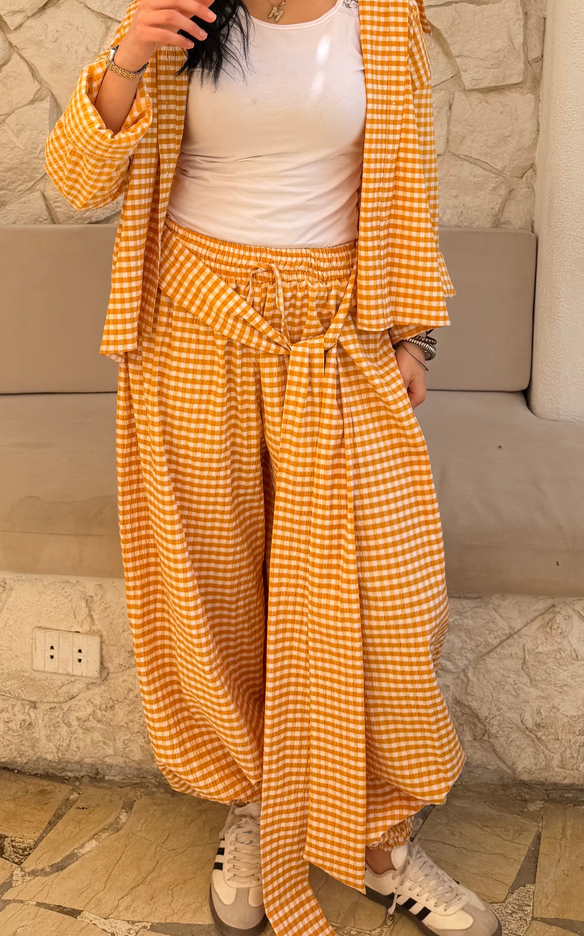 Checkmate shirt in yelow