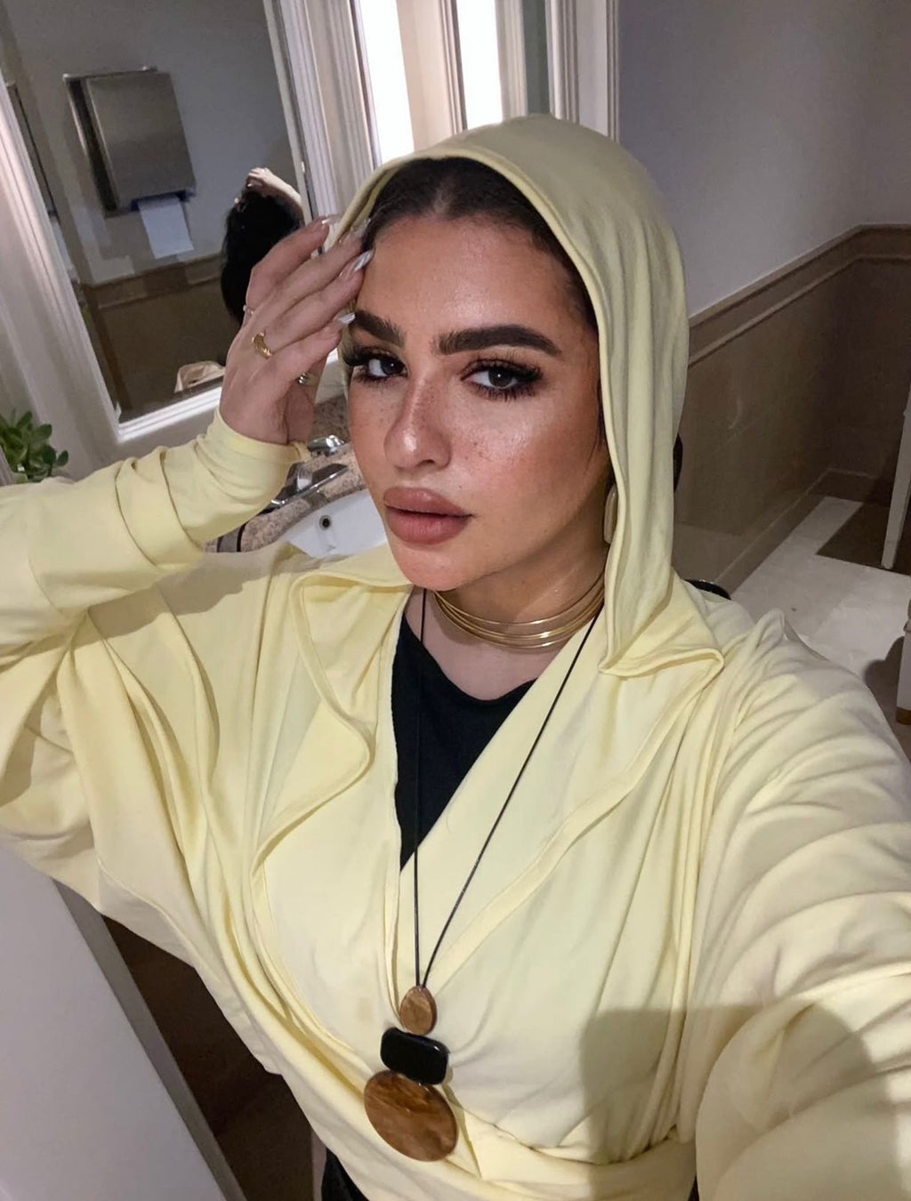 Hooded top