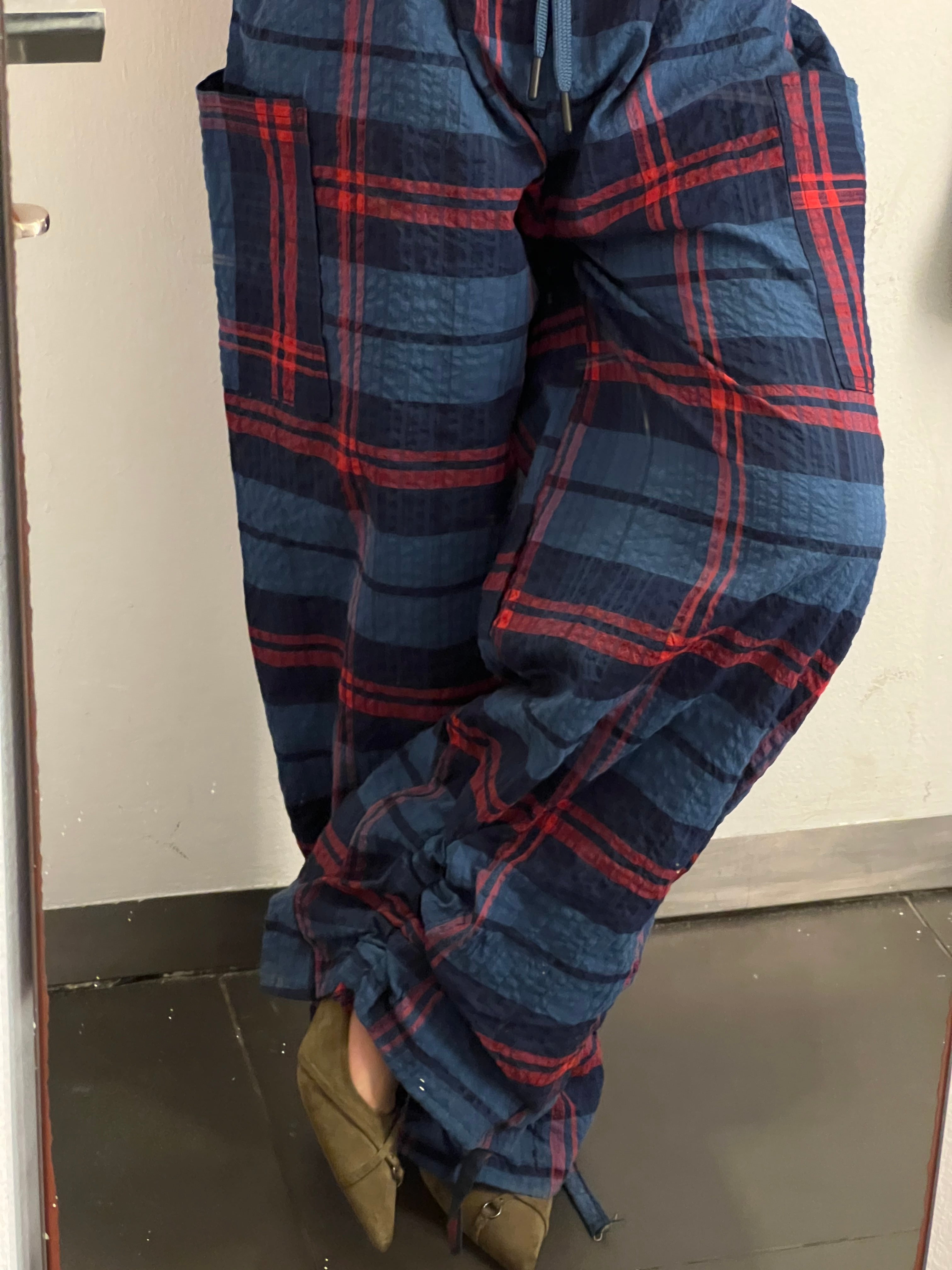 Blue Carreaux pants