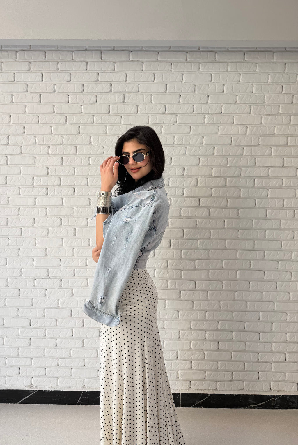 Leen skirt in white