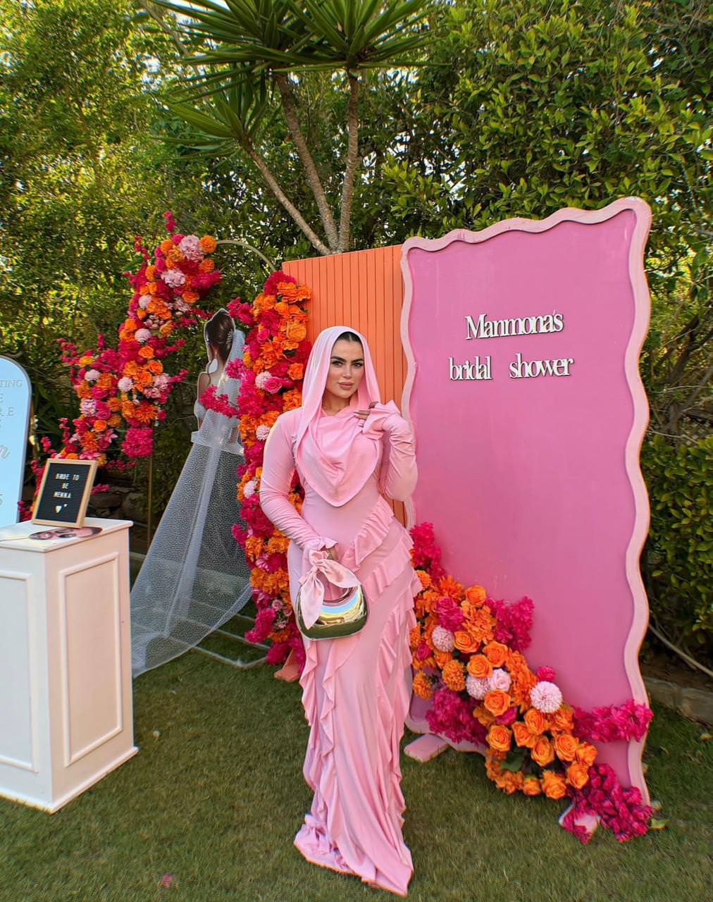 Flutter ruffles gown